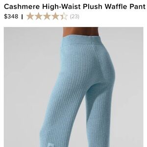 Women’s BRAND NEW ALO Cashmere High Waist Waffle Pants Sz XS